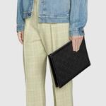 Кожаный клатч мужской черный GUCCI - фото 7