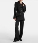 Маленький клатш Rond Carré из кожи Jacquemus, черный - фото 6