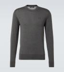 Шелковый свитер с логотипом Dolce&Gabbana, Dark Lead Grey - фото