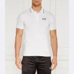 Рубашка-Поло узкого кроя Ea7, белый - фото