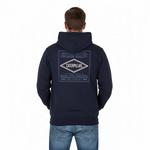 Мужской худи с принтом Caterpillar, Navy - фото