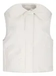 Кожаный жилет JIL SANDER, белый - фото
