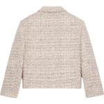 CELINE Однобортный твидовый пиджак, Ivory White - фото 3