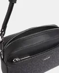 Сумка через плечо с монограммой Calvin Klein, черный - фото 3