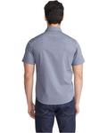 Рубашка UNTUCKit Wrinkle-Free Short Sleeve Shirt, темно-синий - фото 2