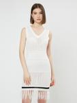 Вязаное платье Influencer, белый - фото 2