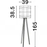 Торшер PLETTE E27 1 шт. Nova Luce, Natur - фото 6
