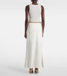 Джерси макси юбка Xu Zhi, кремовый - фото 3