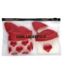 Носки женские Karl Lagerfeld с рисунком 2 пары, красный - фото 2