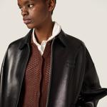 Куртка из кожи наппа plongé MIU MIU, черный - фото 4