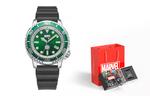 MARVEL Часы Quartz Movement Steel Strap Watch Men's Watch Green Dial - фото 5
