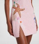 Мини-платье с декором Марина Clio Peppiatt, розовый - фото 5