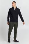 Пуловер BLEND Troyer BHCodford half zipp 20714337, черный - фото 2