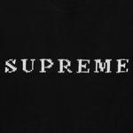 Свитер Supreme Contrast Logo Sweater, Black - фото 2