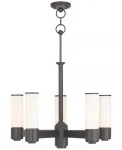 Люстра Weston на 5 ламп Livex, bronze - фото
