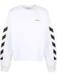 Толстовка с логотипом Off-White, белый - фото