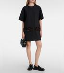 Мини-платье из смесовой шерсти с пайетками Plan C, Anthracite Melange - фото 2