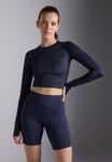 Топ Even&Odd active Long sleeved top, Dark Blue - фото