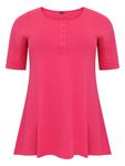 Туника Yoek, розовый - фото