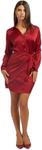 GUESS Женское платье Essential Long Sleeve Alya, Beet Juice Red - фото 2