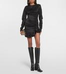 Сапоги marine 95 из кожи наппа Amina Muaddi, черный - фото 2