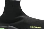 Кроссовки Balenciaga Speed Trainer Clear Sole - Black Yellow Fluo, черный - фото 2
