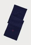 Шарф Polo Ralph Lauren CABLE KNIT WOOL BLEND SCARF, Classic Navy/Dark Blue - фото