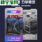 Компьютерный стол Zhenyanxuan 80 см с полкой, карбон - фото 3