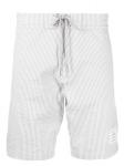 Thom Browne полосатые плавки-шорты из сирсакера, белый - фото