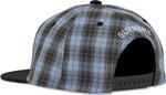 Бейсболка Supreme Script Logo 6-Panel Plaid, синий - фото 3
