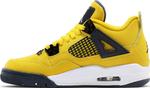 Кроссовки Air Jordan 4 Retro GS Lightning 2021, желтый - фото 3