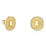 Серьги Tous Oursin With Diamonds 0.19 карат, золото - фото