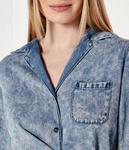 Рубашка джинсовая Regular fit One Teaspoon, синий - фото 4