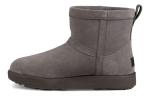 Угги женские UGG Classic Mini Waterproof, серый - фото