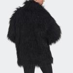 Женская куртка из искусственного меха Adidas originals, черный - фото 5