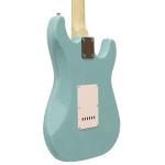 Электрогитара для левшей Sawtooth ES Series, бирюзовый/белый - фото 4