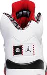 Кроссовки Air Jordan 5 Retro Quai 54 2021, белый - фото 7