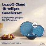 Набор столовых приборов Luzzo Oland - 18 teilig, синий - фото 9