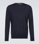 Свитер из натуральной шерсти Loro Piana, синий - фото