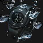 FILA Часы Wrist Watch Electronic Movement Resin Strap Black Dial Men's Watch - фото 7