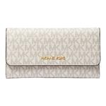 Кошелек Michael Michael Kors Jet Set Large Logo Trifold, белый - фото 2