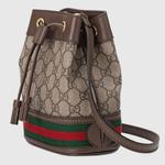 Сумка Gucci Ophidia Mini Bucket, коричневый - фото 3