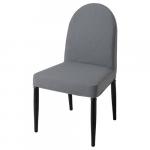 Тканевый стул, черный/Виссле серый DANDERYD IKEA - фото
