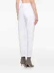 Зауженные хлопковые брюки Panicale, белый - фото 3