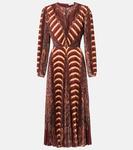 Плиссированное платье миди Sarai Ulla Johnson, Topaz - фото