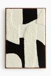 Панно H&M Extra Large Woven Wall Decoration, черный/кремовый - фото