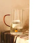 Кувшин Zara Home Orange Glass With Handle, прозрачный - фото