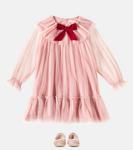 Тюлевое платье с бантиком Konges Sløjd, Mellow Rose - фото 2