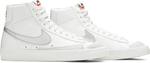Кроссовки Nike Wmns Blazer Mid '77 'White Silver Metallic', белый - фото 9