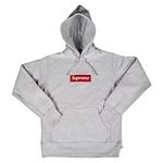 Толстовка Supreme Box Logo Hooded, серый - фото 2